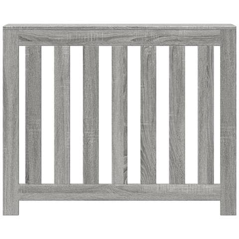 Copertura Termosifone Grigio Sonoma 104x20x82 Legno Multistrato - Foto 3