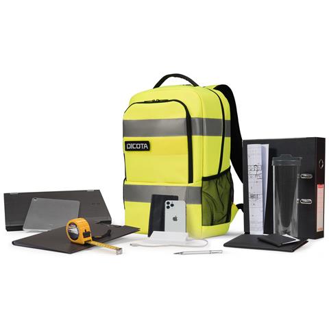 P20471-17 zaino Nero, Grigio, Giallo Polietilene tereftalato riciclato (rPET) - Foto 9