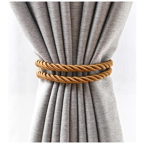 Set Di 2 Fermatende, Fermatende Intrecciati Brown - Foto 1
