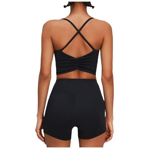 Set Di Leggings E Reggiseno Sportivo Incrociato Black L - Foto 2