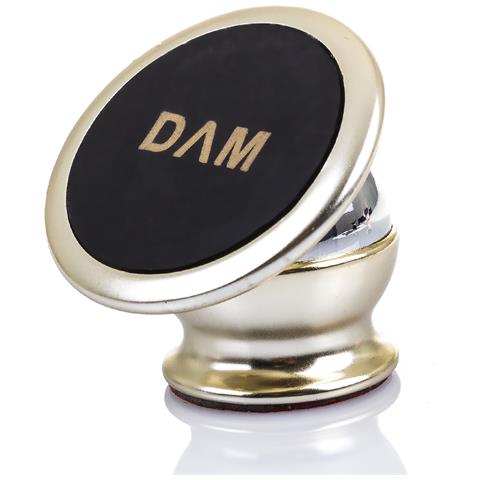 Supporto Magnetico In Metallo 360º 3x3x4 Cm. Colore: Oro - Foto 4