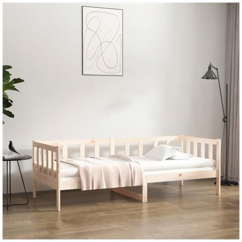 Lusso Casadino - Dormeuse Senza Materasso 80x200 Cm In Legno Massello Di Pino - Foto 8