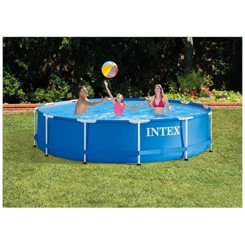 28212GN piscina fuori terra Piscina con bordi Piscina rotonda Blu, Bianco - Foto 4