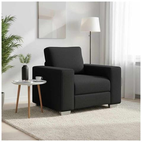 Poltrona  Nera 59 cm in Tessuto - Foto 2