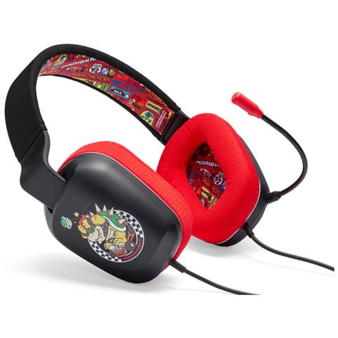 NSHS0398-01 cuffia e auricolare Cuffie Cablato A Padiglione Gaming Nero, Rosso - Foto 1