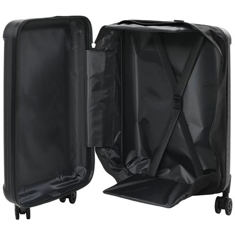 Valigia Pieghevole Rigida 24'Nera 43x27x66 cm ABS - Foto 2