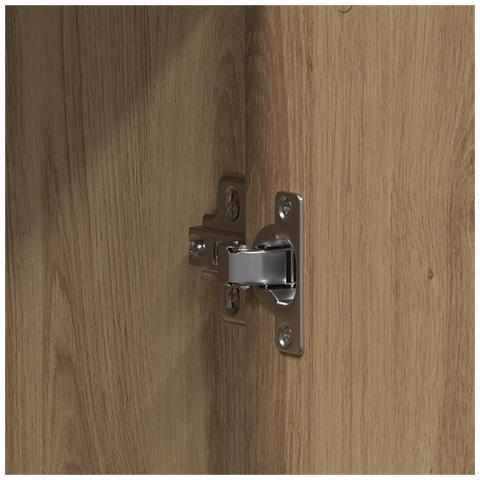 Set di armadietti da bagno 3 pezzi in rovere artigianale in legno ingegnerizzato - Foto 9