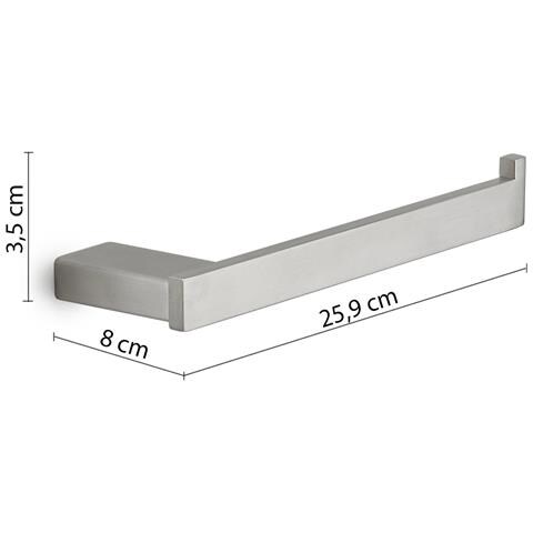 Portasalviette Ad Anello Da Muro In Acciaio Inox Aisi 304 E Cromall A570 Serie Maui Satinato - Foto 2