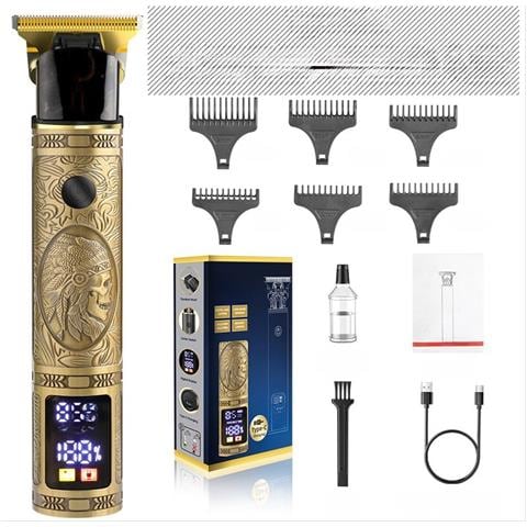 Tagliacapelli Elettrico Professionale Con Display Digitale E Regolazione A 3 Velocità Per Barba E Capelli - Foto 1
