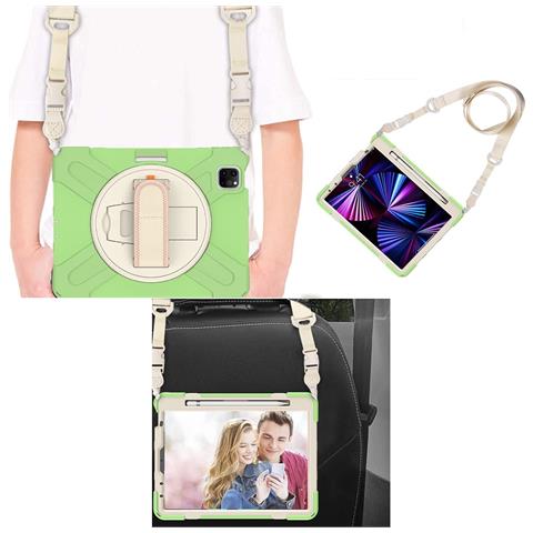 Custodia Per Ipad 9.7” (2017/2018) Con Supporto E Tracolla Verde - Foto 2