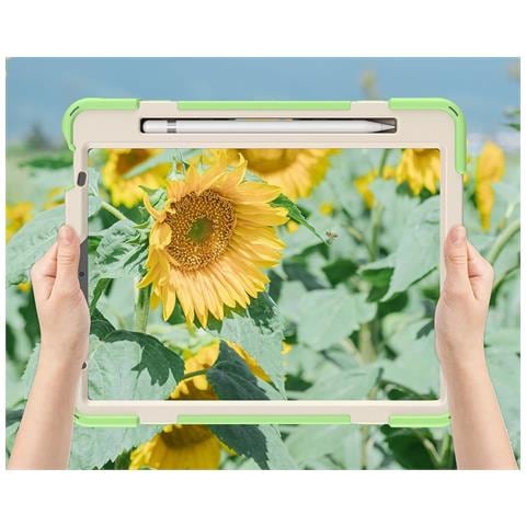 Custodia Per Ipad 9.7” (2017/2018) Con Supporto E Tracolla Verde - Foto 4