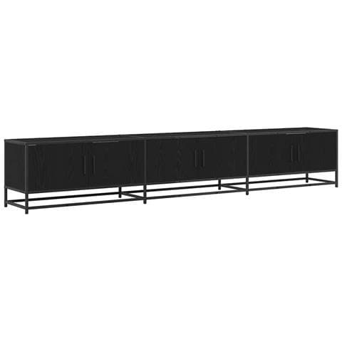Mobile TV Rovere nero 240 x 35 x 41 cm Legno multistrato - Foto 1