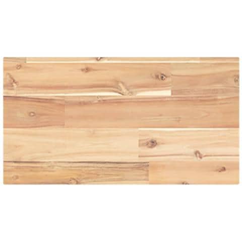 Ripiano a Parete 60x20x2 cm Legno Massello Acacia Non Trattato - Foto 1