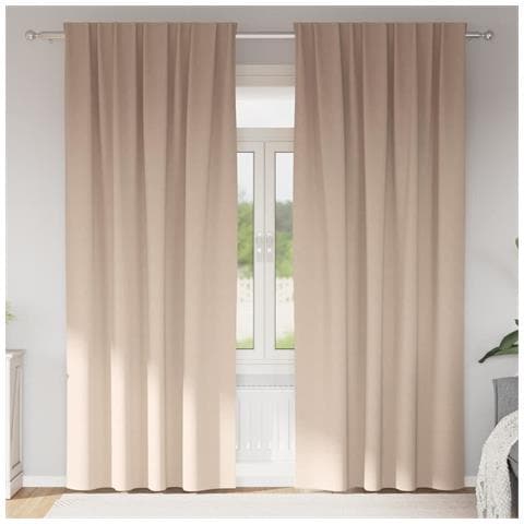 Tende con tende 2 pcs Talpa 245x140cm Poliestere - Foto 2