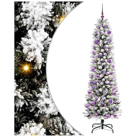 Albero di Natale artificiale con 300 LED Bianco 240 cm - Foto 1