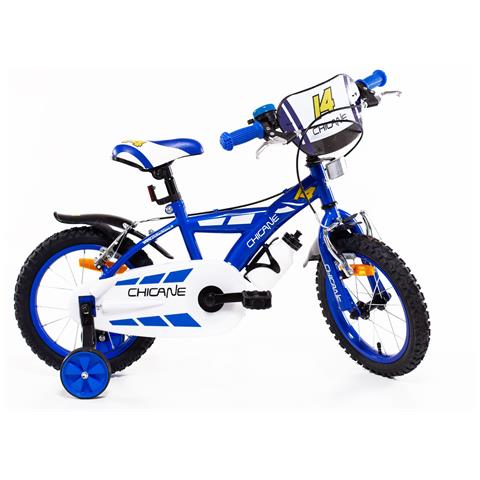 Sch Chicane 14'' - Bicicletta Per Bambini (4-6 Anni), Ruote 14'', Telaio Acciaio, Con Accessori - Colore Blu - Foto 1