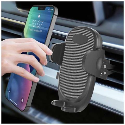 Supporto Auto Universale Per Bocchetta D'aria Nera Con Rotazione A 360° - Foto 7