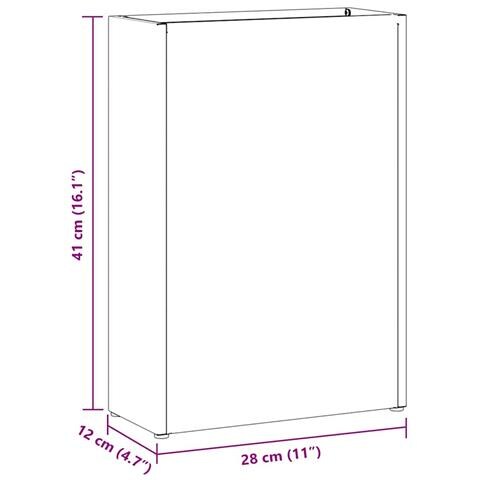 Supporto per Ombrellone Antracite 28 x 12 x 41 cm Acciaio - Foto 9