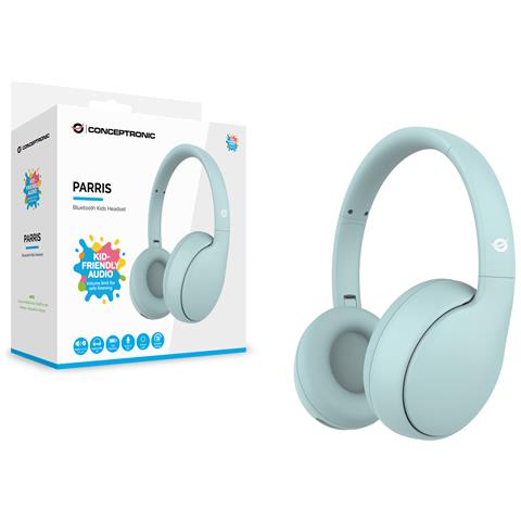 PARRIS04B cuffia e auricolare Con cavo e senza cavo A Padiglione Musica e Chiamate Bluetooth Azzurro - Foto 2
