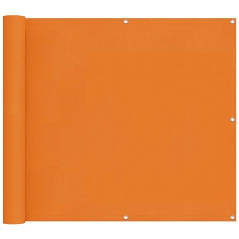 Schermo da balcone Arancione 100 x 1000 cm Tessuto Oxford - Foto 1