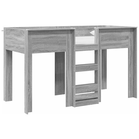 Letto a Castello per Bambini Grigio Sonoma 75 x 190 cm - Foto 1