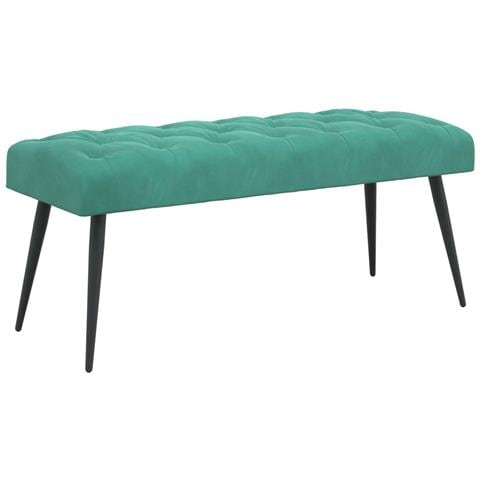 Panchina con bottoni imbottiti Turchese 110 x 40 x 46 cm - Foto 1
