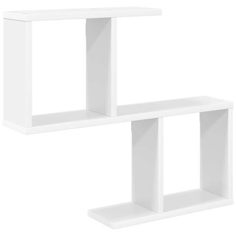 Scaffale da parete Bianco 60 x 12 x 50,5 cm - Foto 1