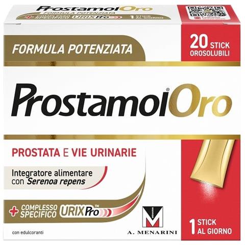 Prostamol Oro 20 Stick Orosolubili da 1,6 g Gusto Frutti Rossi con Edulcoranti Senza Zuccheri Senza Glutine Naturalmente Privo di Lattosio - Foto 1