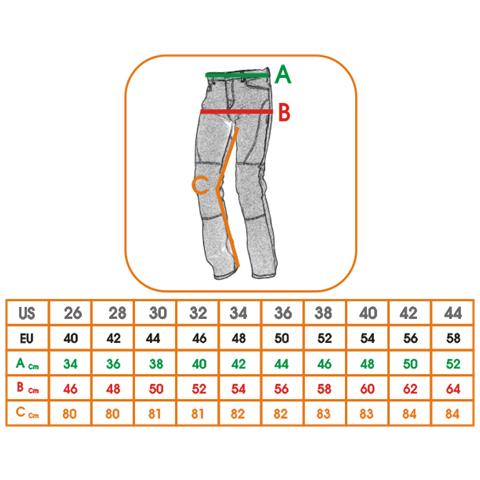 Jeans Donna Pantaloni Lady Moto Protezioni Omologate Rinforzi Aramid Blu 30 - Foto 4