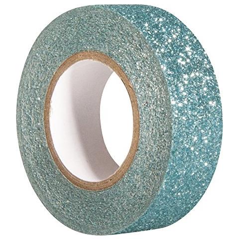59925390 - Nastro Glitter 15 Mm, Rotolo 5 M, Colore: Laguna - Foto 2