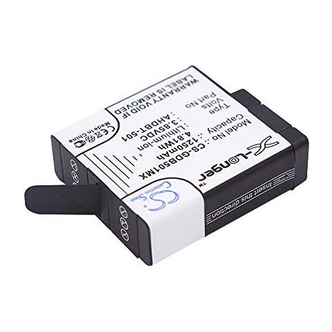 Cs-gdb501mx 1250mah Batteria Per Gopro Hero 5 - Foto 3