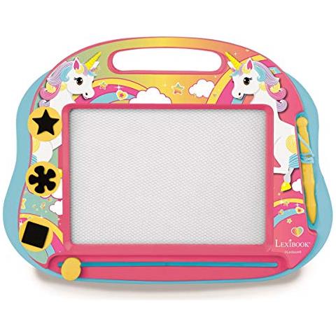 Lavagna Magica Magnetica Unicorno Disegni Multicolore Artistico Giocattolo Per Ragazze Penna E Timbri Per Disegno Rosa / Blu Cruni550 - Foto 2