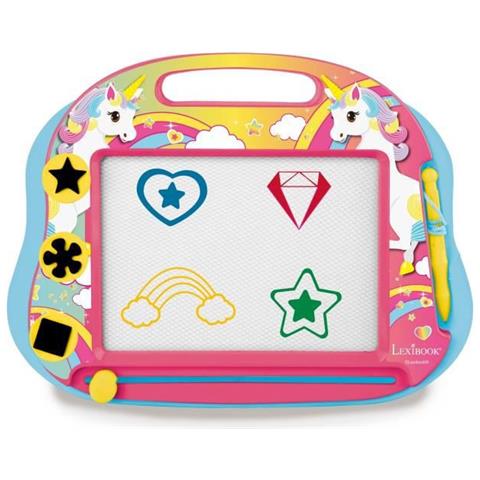 Lavagna Magica Magnetica Unicorno Disegni Multicolore Artistico Giocattolo Per Ragazze Penna E Timbri Per Disegno Rosa / Blu Cruni550 - Foto 6