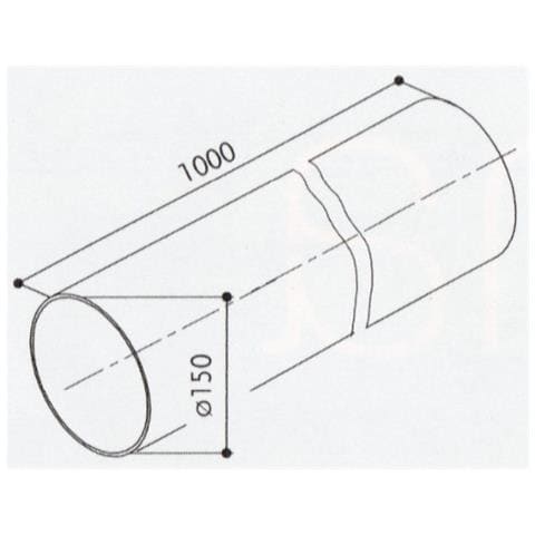 Tubo corrugato D 150 1000 - Foto 2
