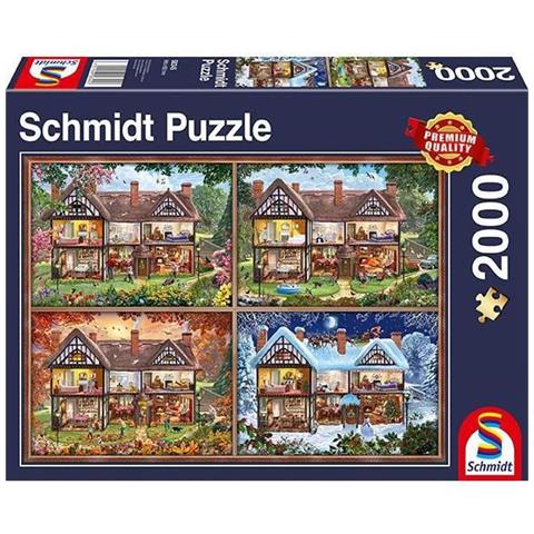 SMT58345 Puzzle da 2000 Pezzi - Le 4 Stagioni della Casa - Foto 1