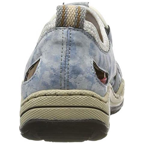 L0561-12, Scarpe Da Ginnastica Basse Donna, Blu (adriatico / Cielo / Silver Flower 12), 43 Ue - Foto 2