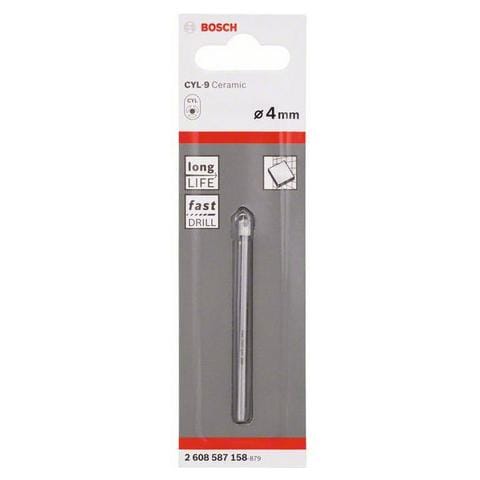 CYL-9, Drill, Piastrelle morbide in ceramica, Piastrella morbida, Piastrella da parete morbida, Vetro non indurito, Attacco cilindrico, Acciaio inossidabile, Bianco - Foto 1