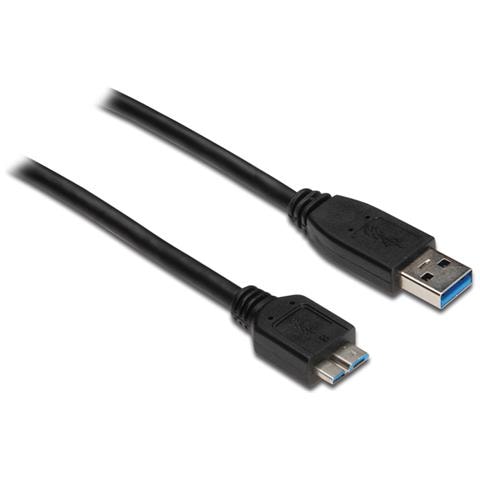USB 3.0 A / USB 3.0 Micro B, 0.2m 0.2m USB A Micro-USB B Nero cavo USB - Foto 1