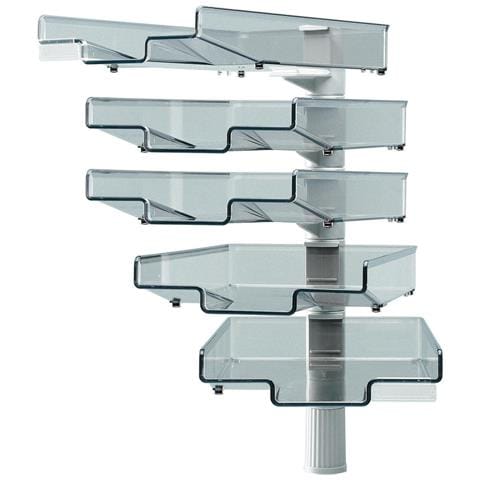 41-5035.002 scaffale Scaffale angolare Supporto sospeso Nero, Grigio - Foto 1