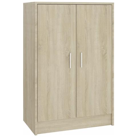 Scarpiera Rovere Sonoma 60x35x92 cm in Truciolato - Foto 1