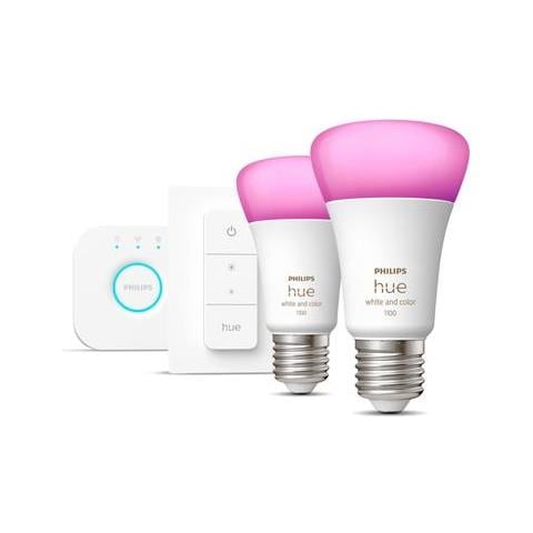 Hue White And Color Ambiance Starter Kit E27, Kit Di Illuminazione Intel - Foto 1
