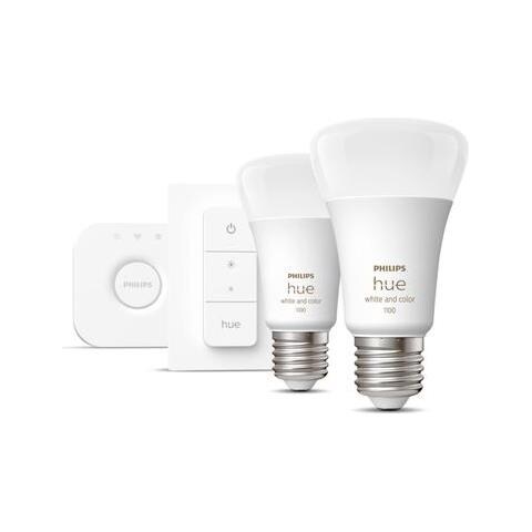 Hue White And Color Ambiance Starter Kit E27, Kit Di Illuminazione Intel - Foto 2
