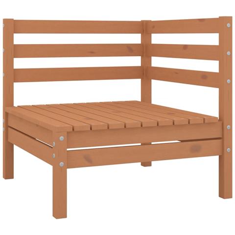 Set Divani Da Giardino 10 Pz Miele In Legno Massello Di Pino - Foto 5