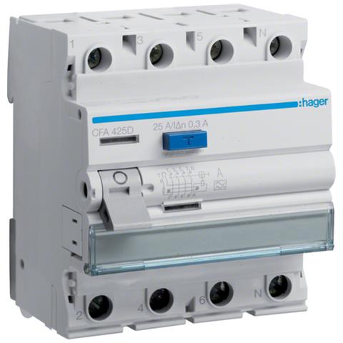 Fi-schutzschalter 4pol. 25a / 300ma 6ka Cfa425d (cfa425d) - Foto 1