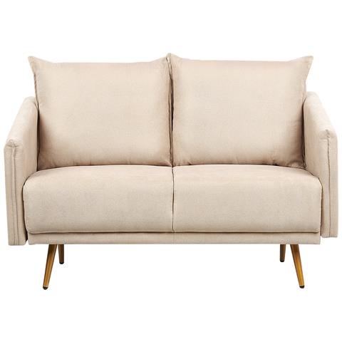 Set Da Salotto 5 Posti Maura Velluto Beige - Foto 2