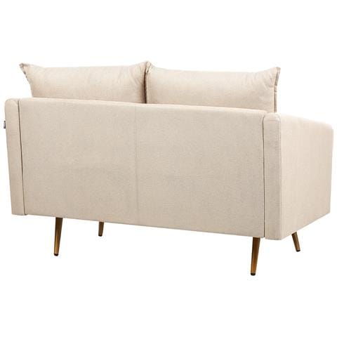 Set Da Salotto 5 Posti Maura Velluto Beige - Foto 8