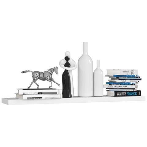 Mensola a muro PS5, 100x20x3,2 cm, Colore Bianco - Foto 1