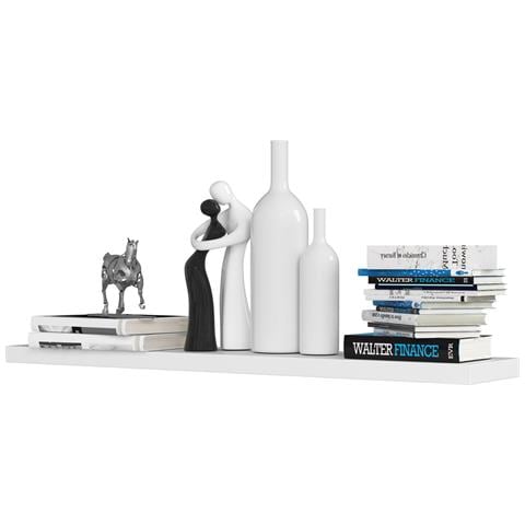 Mensola a muro PS5, 100x20x3,2 cm, Colore Bianco - Foto 2