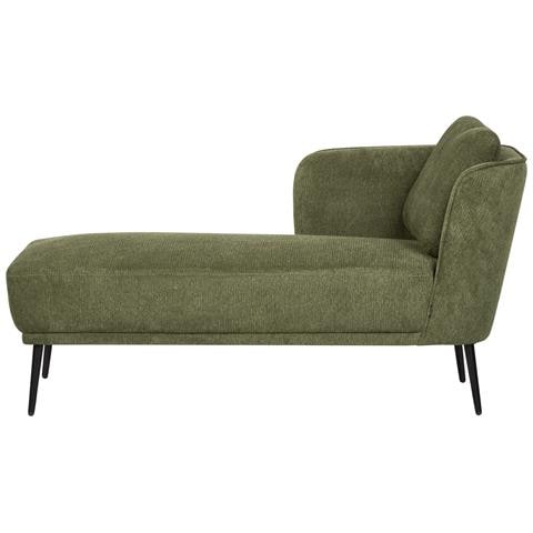 Chaise Longue Versione Destra Artheze Tessuto Verde Scuro - Foto 2