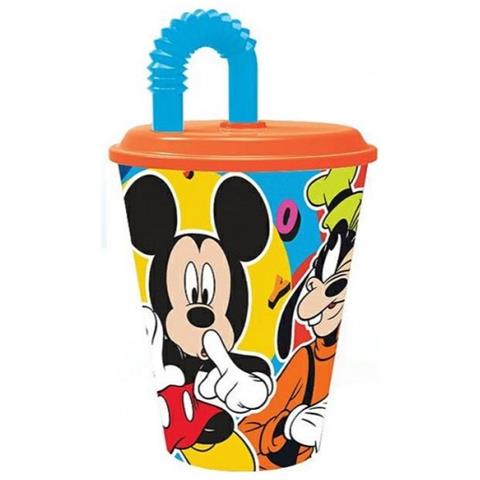 Mickey bicchiere con cannuccia flexi 260ml - Foto 1